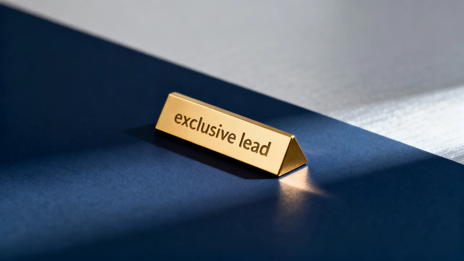 Illustration representing what does "exclusive lead" actually mean?