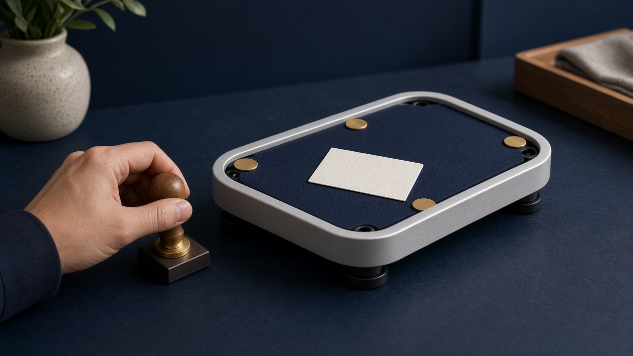 A looping belt moving one order card through read, decide, do, and check stations back to a human for approval.