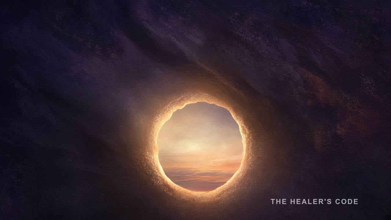 A gold aperture opening in dark indigo space, suggesting a clearer distinction in a claim