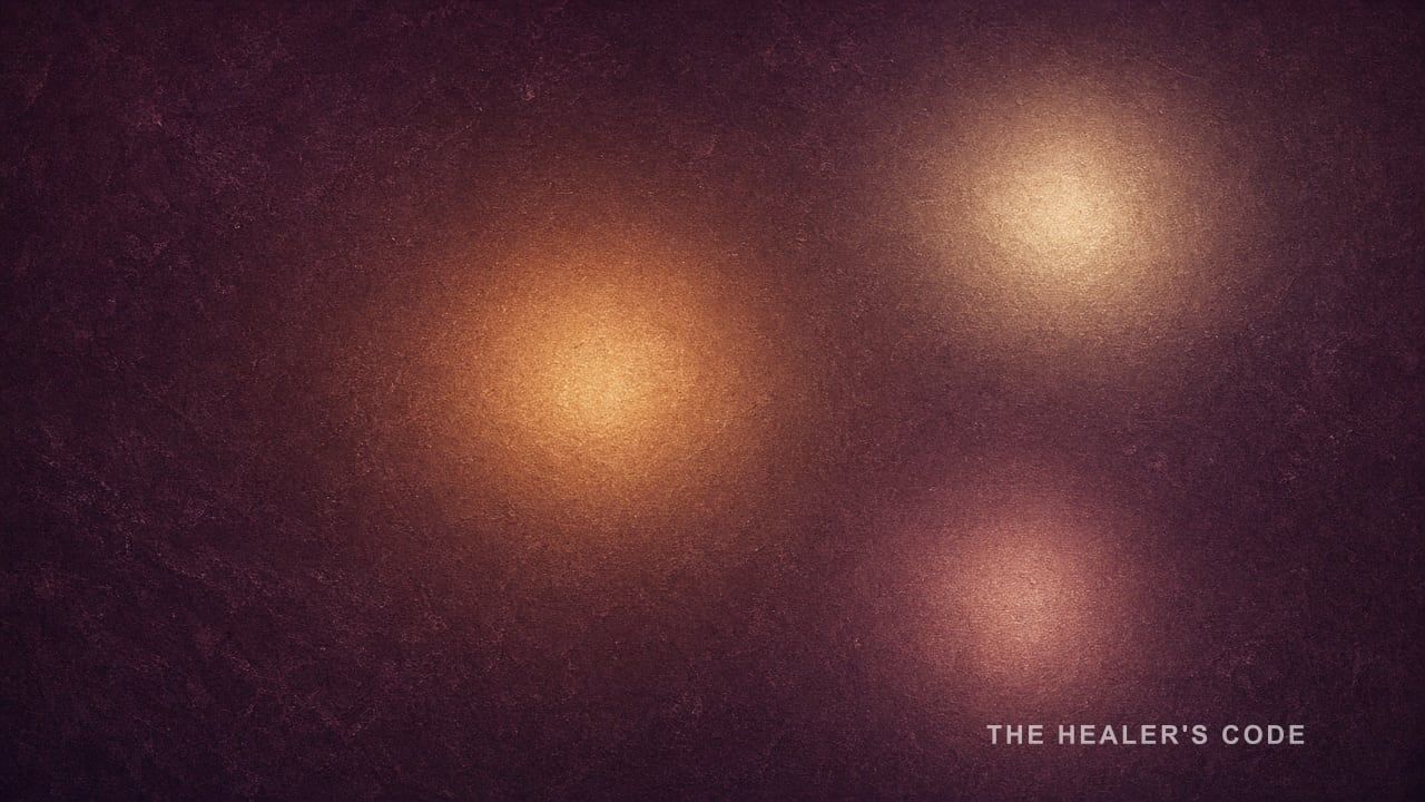 Three quiet pools of light, one warmer than the others
