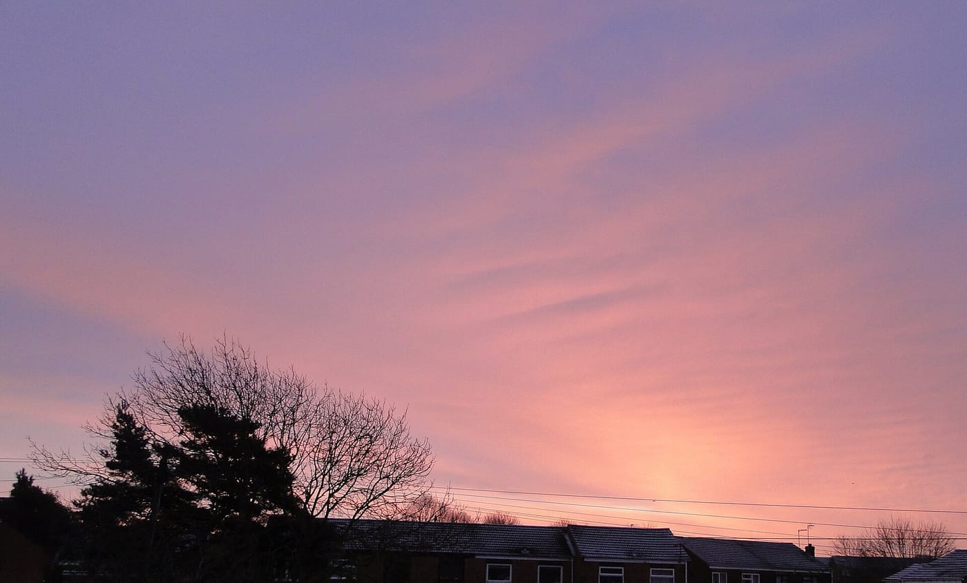 Sunrise over the rooftops