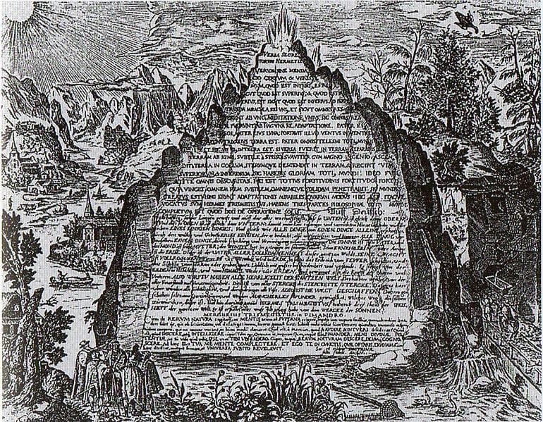 Emerald Tablet, The Emerald Tablet / physical slab of emerald