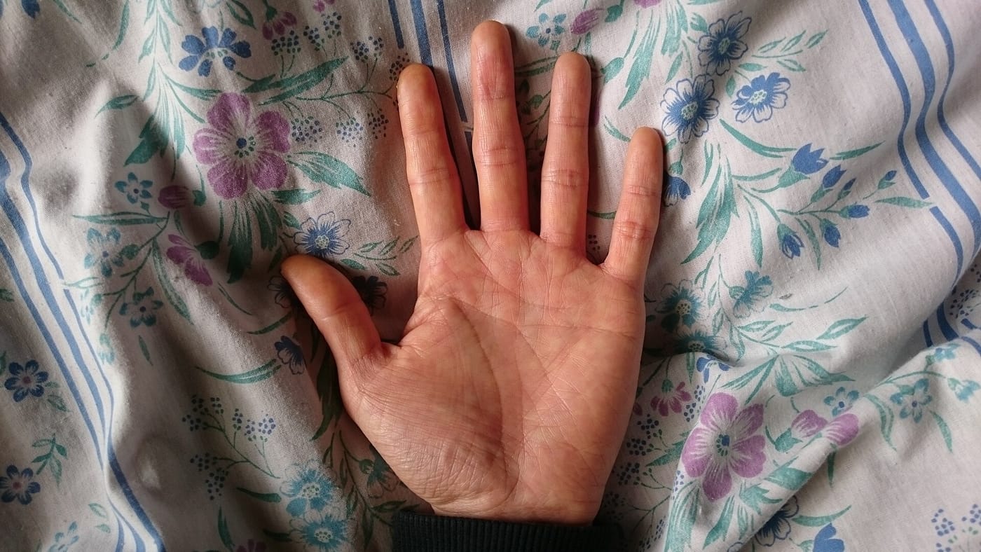 An open palm