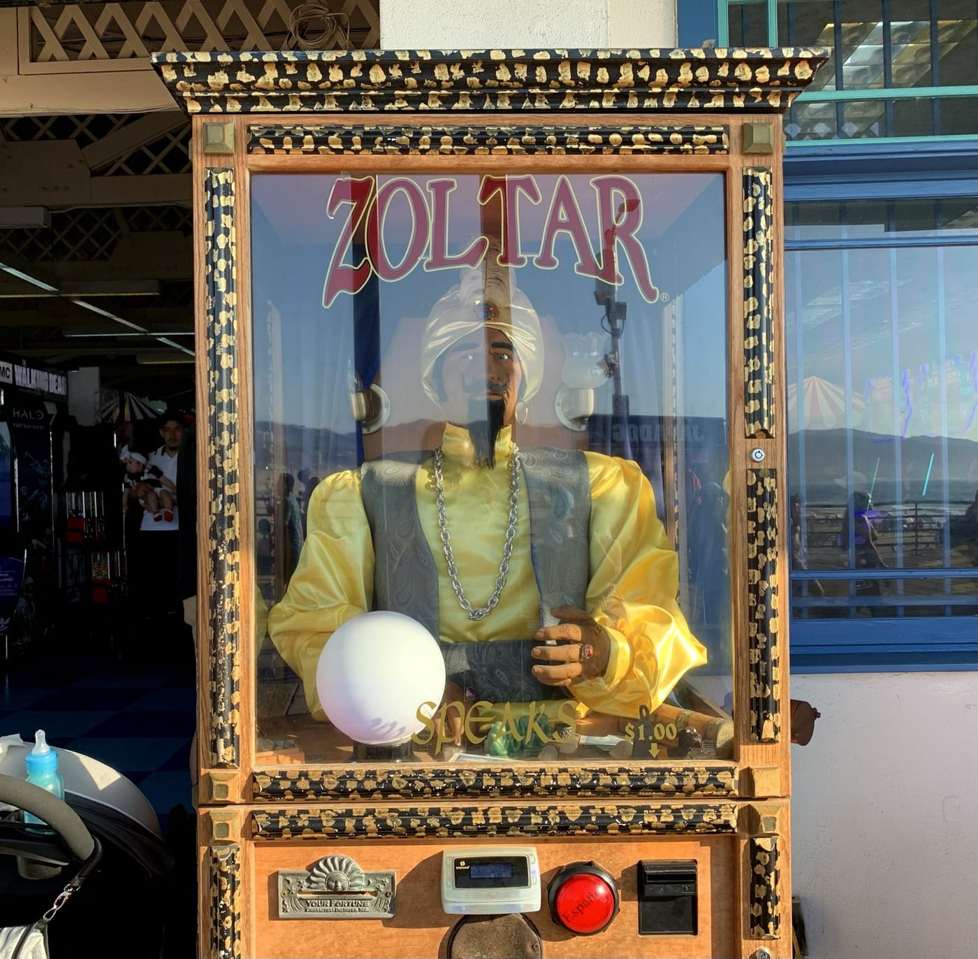 A Zoltar fortune-telling machine, Santa Monica Pier