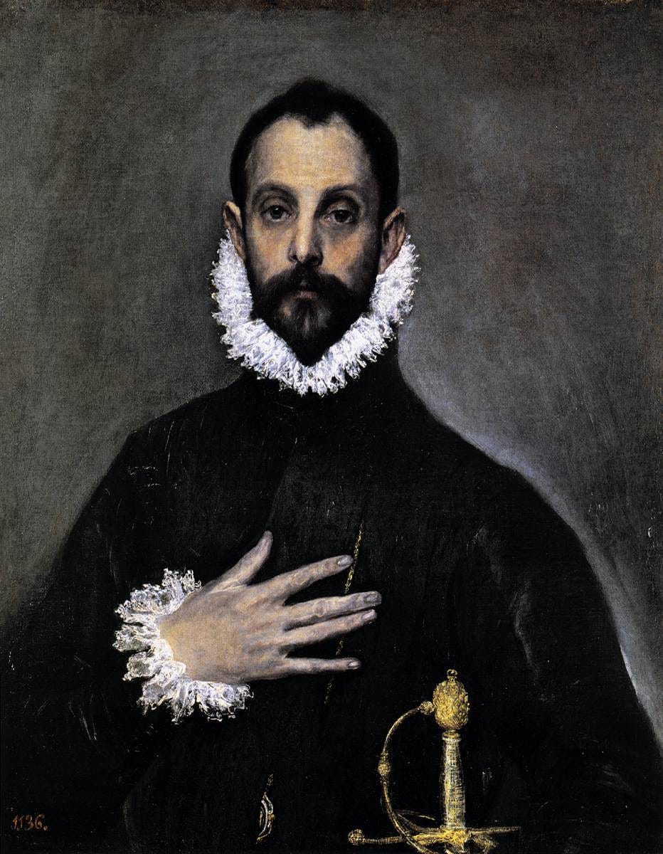 El Greco, The Nobleman with His Hand on His Chest